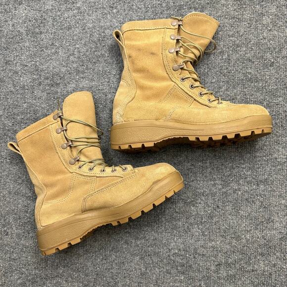Belleville Gore-Tex Men\'s 6 Boots Tan Suede Waterproof Military Combat Boots
